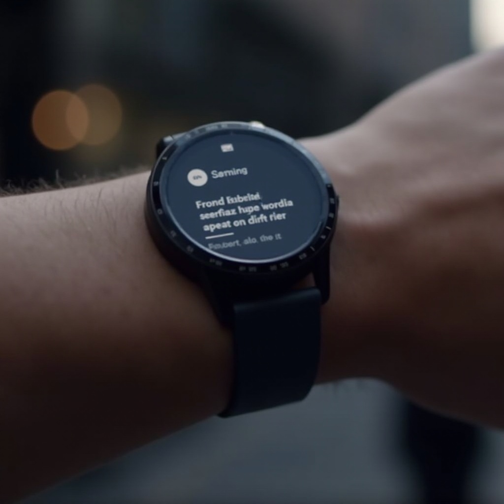 montre connectée samsung lire message