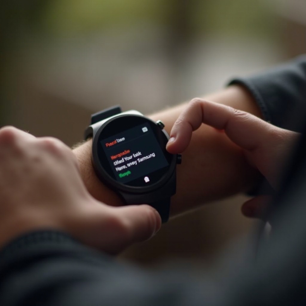 Samsung Smartwatch Nachricht lesen